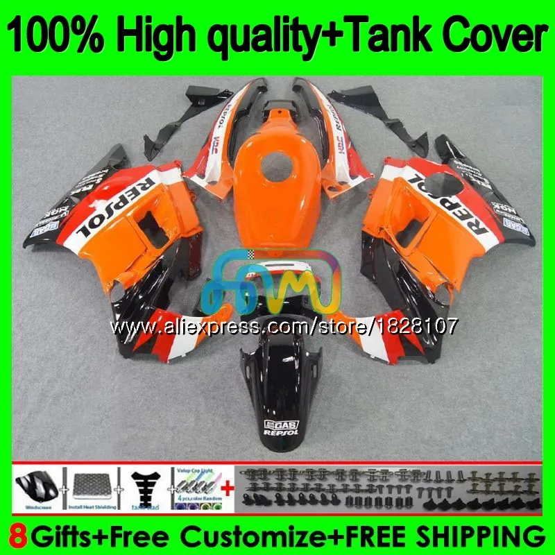 

+Tank For HONDA CBR 600F2 CBR600FS CBR 600 FS F2 91 92 93 94 1BS.56 CBR600 F2 CBR600F2 Repsol orange 1991 1992 1993 1994 Fairing