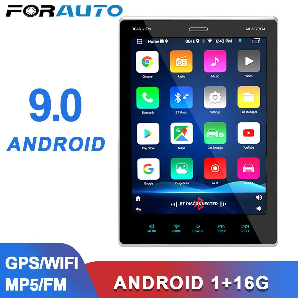 

2 Din Auto Radio Wifi 1+16G IPS Touch Screen Mobile Phone Interconnection Bluetooth GPS 9.5" HD Multimedia Player Car MP5 FM BT