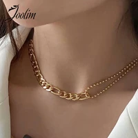 joolim jewelry wholesale figaro chain choker necklace staineless steel jewelry