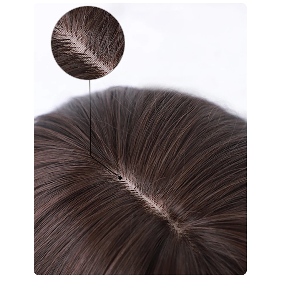 

Long Brown Ombre Wigs Synthetic Wigs for Black Women Natural Hair Wavy Wigs Heat Resistant Daily Wig for Brazilian Afro