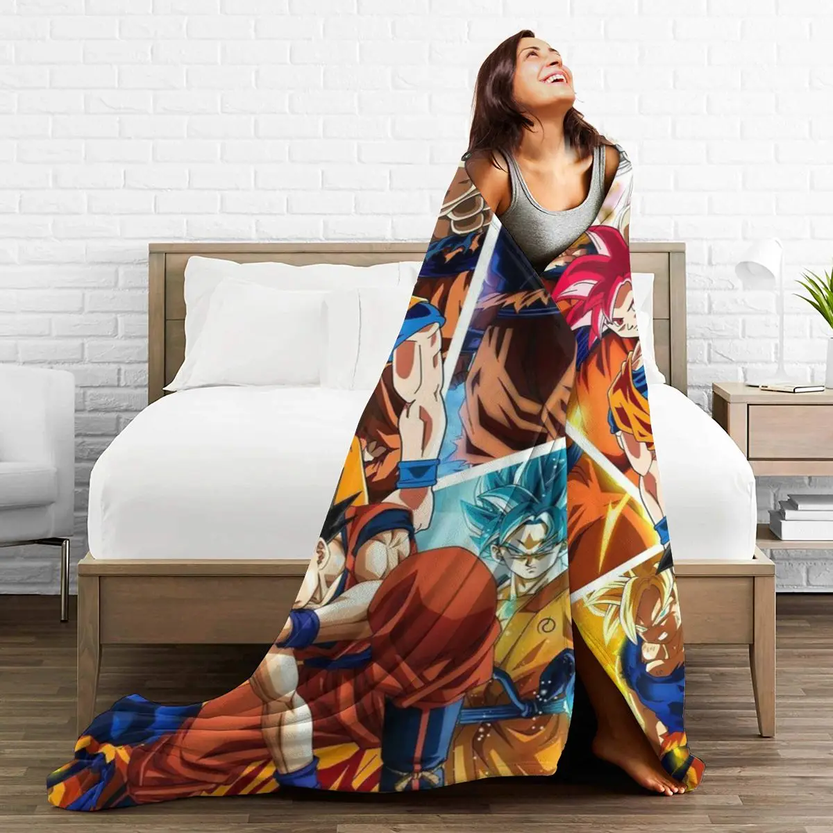 

3D Cartoon Sherpa Blanket Warm Super Soft Flannel Office Nap Bedspread Sofa Bedding Plush Quilt Plaids 295734955