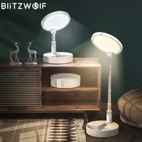 blitzwolf bw dlt1 8w folding desk lamp light 3000 5000k 3600mah battery 5 level brightness desk lamps indoor bedroom lighting
