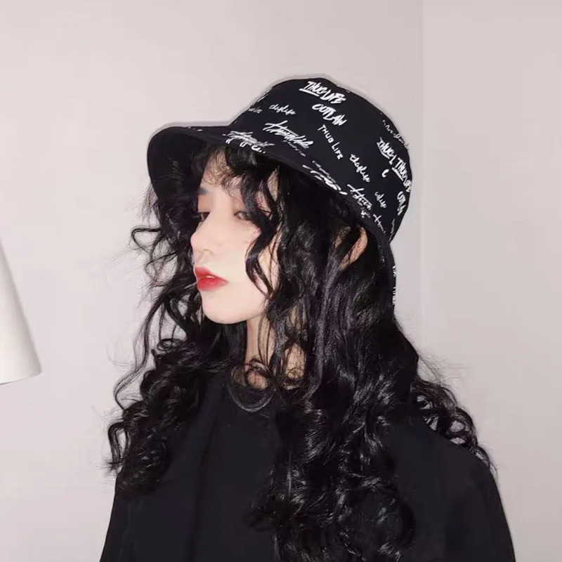 

Men and Women Fashion Letter Embroidery Fisherman Hat Female Autumn and Winter Art and Leisure Double-sided Wear Sunbath Hat