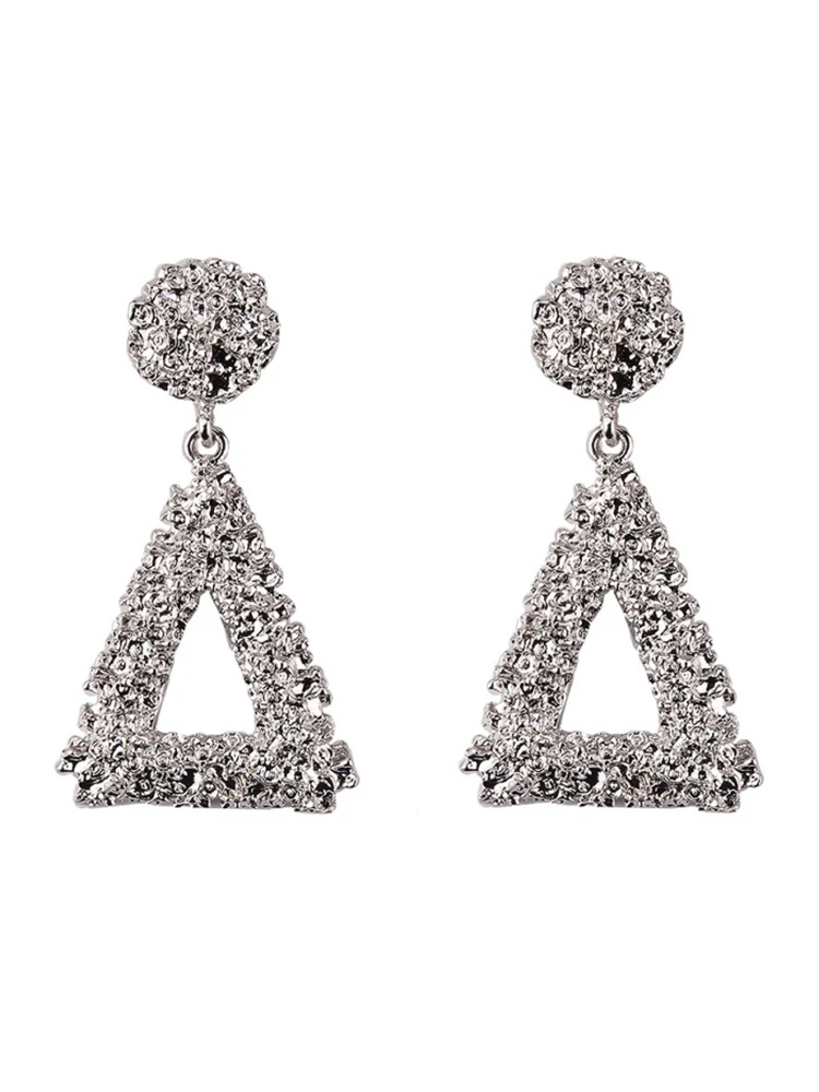 3 цвета модные геометрические розовые полые Висячие Новые Треугольные ювелирные