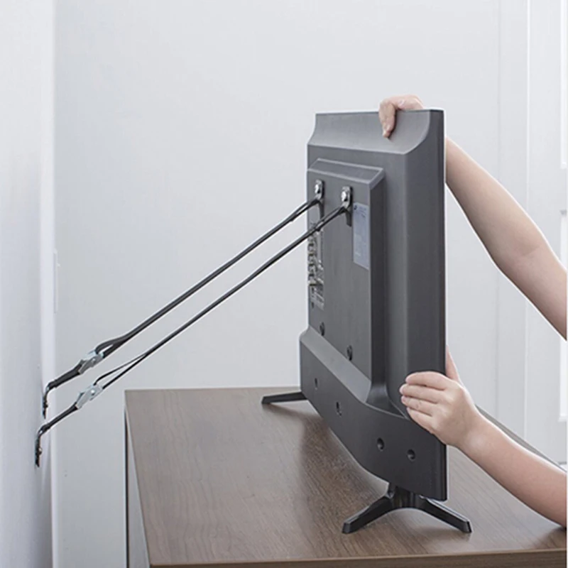 Cerradura de seguridad de alta calidad para beb&eacute;s, correas de seguridad antipunta para TV plana y muebles, correa de pared, protecci&oacute;n de bloqueo infantil, 2 unids/lote-0