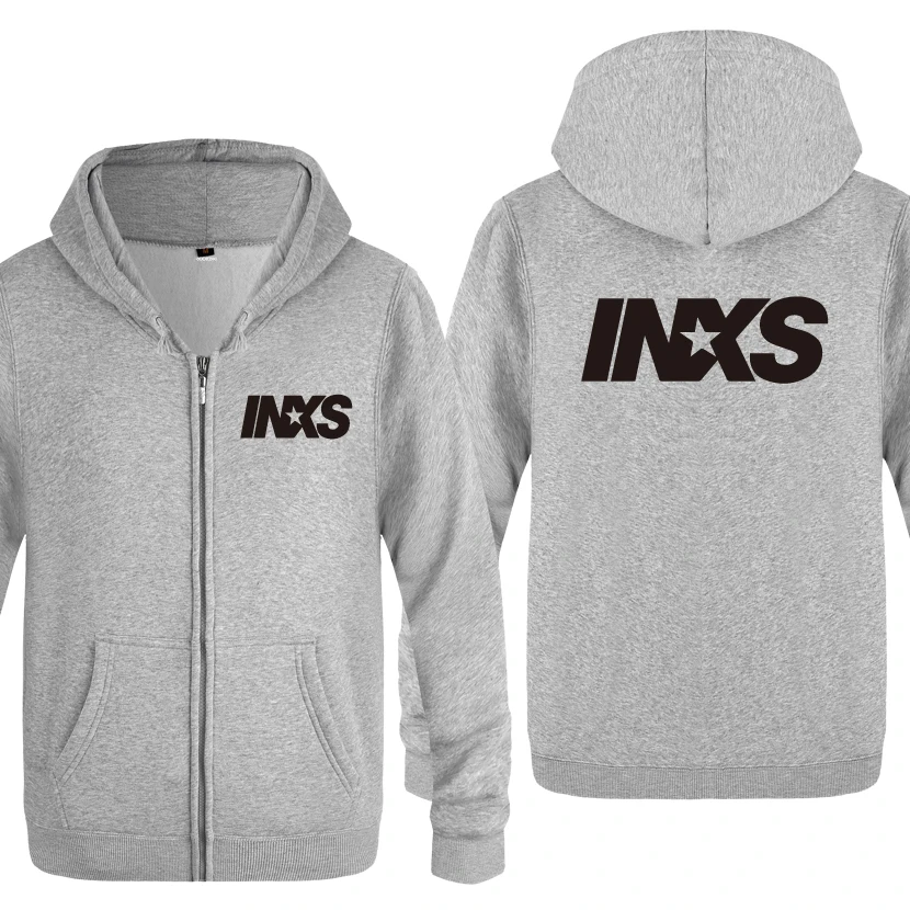 INXS рок толстовки для любителей музыки Для мужчин 2020 s с капюшоном и застежкой
