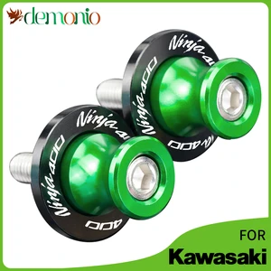 2021 Motorcycle CNC Aluminum M8 Swingarm Spools Rear Stand Screws Sliders Accessories 8mm For Kawasaki Ninja 400 2018 2019 2020