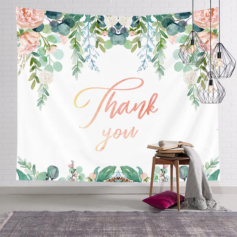 Ins подвесной тканевый фон ткань в скандинавском стиле зеленое растение