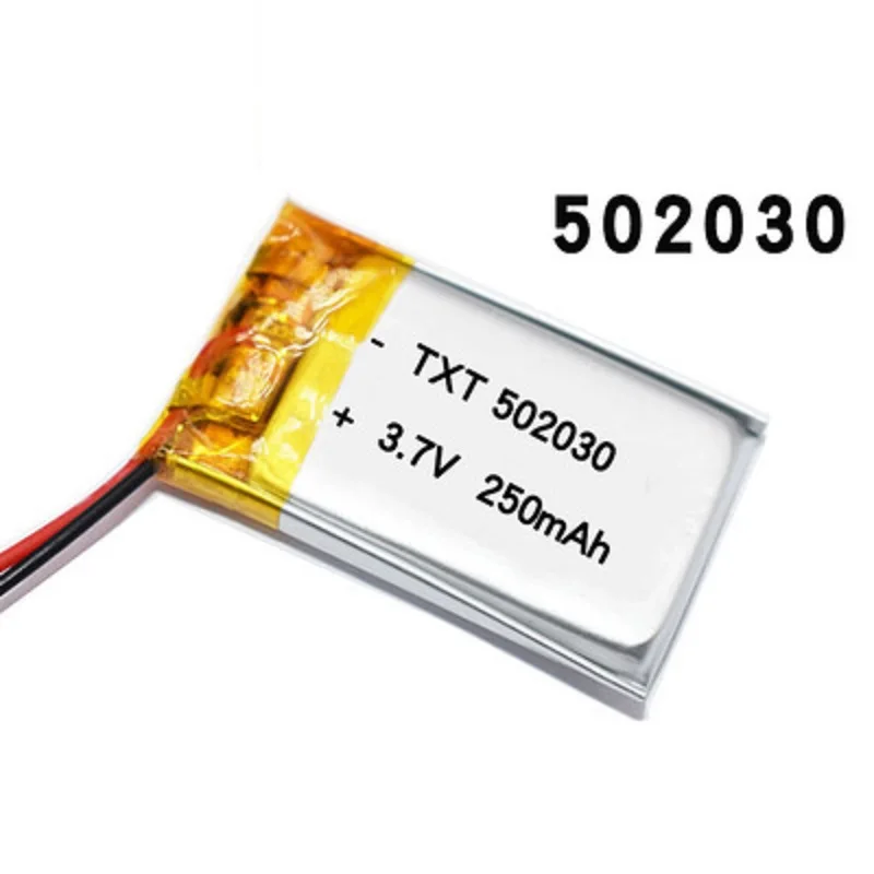 Polymer lithium ion battery 3.7V 502030 200mah can be customized wholesale CE FCC ROHS MSDS quality certification