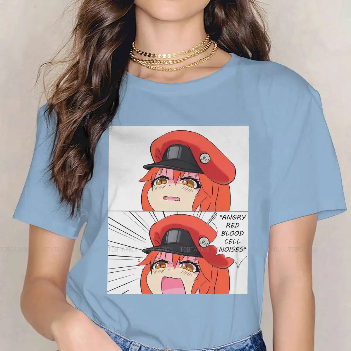 

Футболка с изображением гневых шумов для девочек, футболка с рисунком в стиле хаатаку саиб, удобная футболка с рисунком в стиле хип-хоп