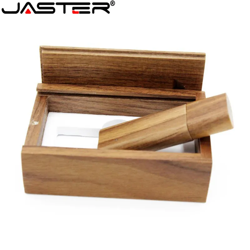 Деревянная бамбуковая + деревянная коробка JASTER USB флеш накопитель флешка 4 ГБ 8 16 32