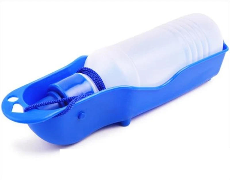 

250/500ml Dog Water Bottle Feeder With Bowl Plastic Portable Water Bottle Pets Outdoor Travel Pet Drinking Water Feeder