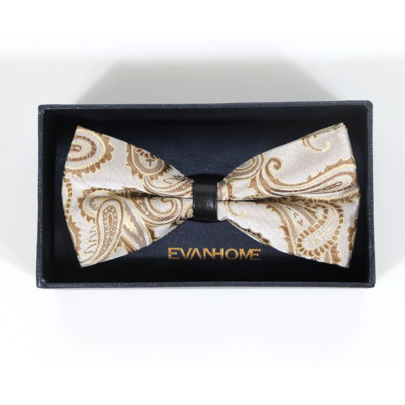 

Luxury Vintage Paisley Men's Bow Tie Mariage Party Dress Butterfly Bowtie Wedding Gifts Without Box