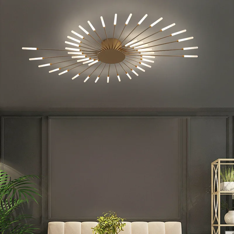 

Modern Minimalist Living Room Ceiling Light Lighting Nordic Led Firework Light Atmospheric Master Bedroom Dining Room Deco Light