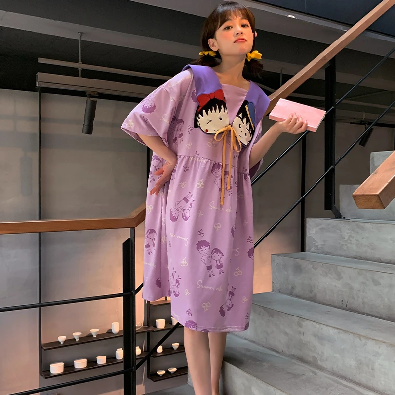 

Women's New Cotton Nightdress In Summer