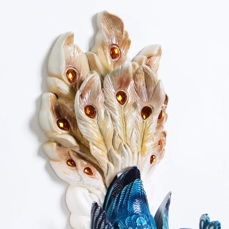 Настенные часы Павлин современный дизайн двухсторонний 3D гостиная европейские