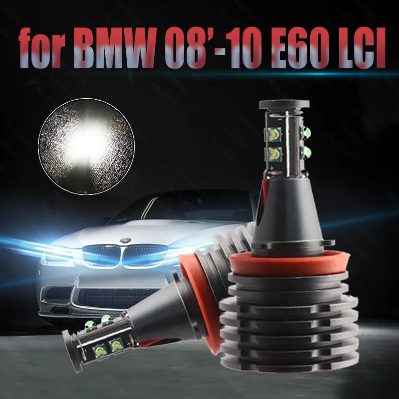 

Ультра яркие красные/зеленые/без ошибок 3-летняя гарантия Светодиодный Маркер H8 / H11 для BMW 2008-2010 5 серии E60 (LCI) светодиодный Ангельские глазки ...