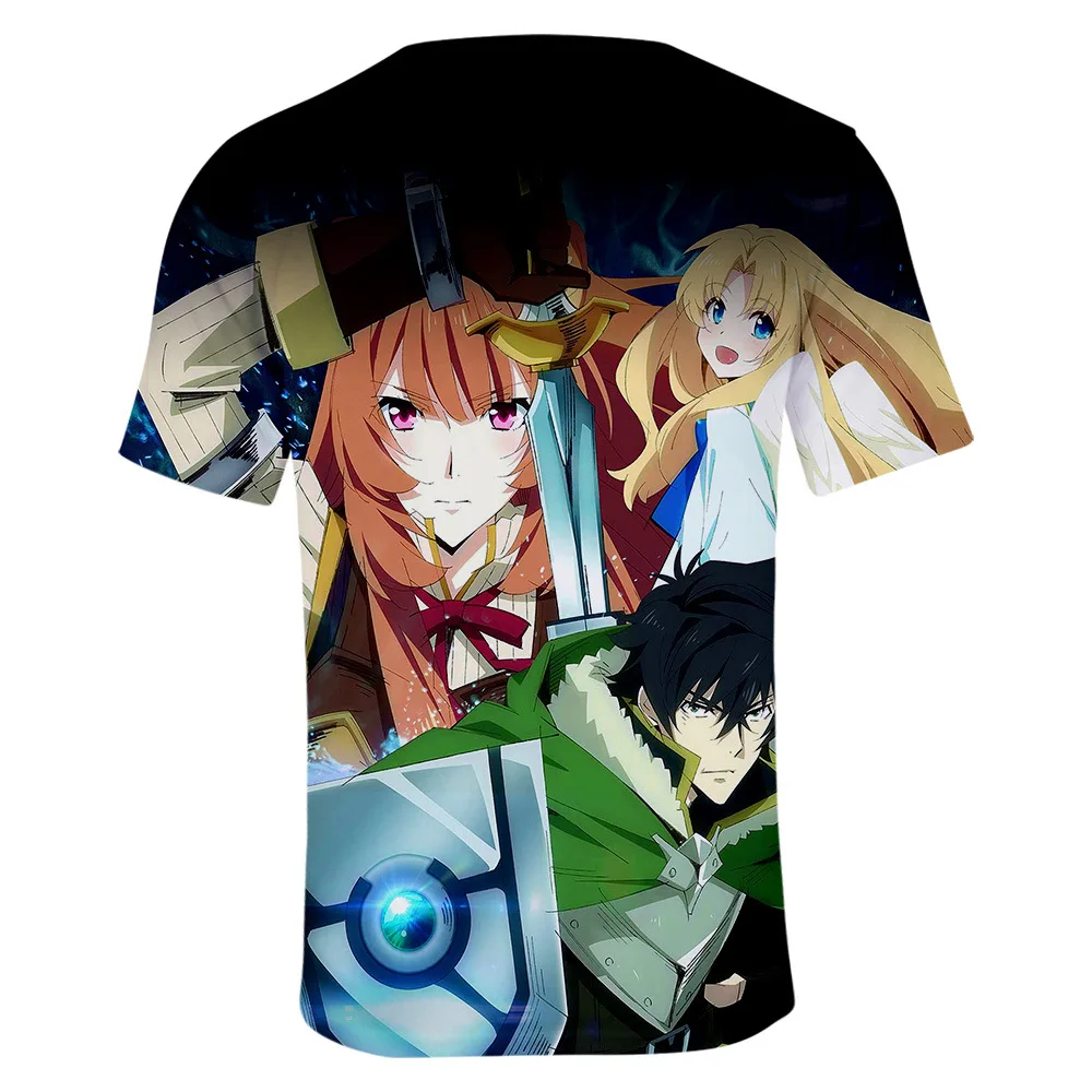 Футболки с 3d принтом The Rising of Shield Hero для мужчин и женщин Детская футболка аниме