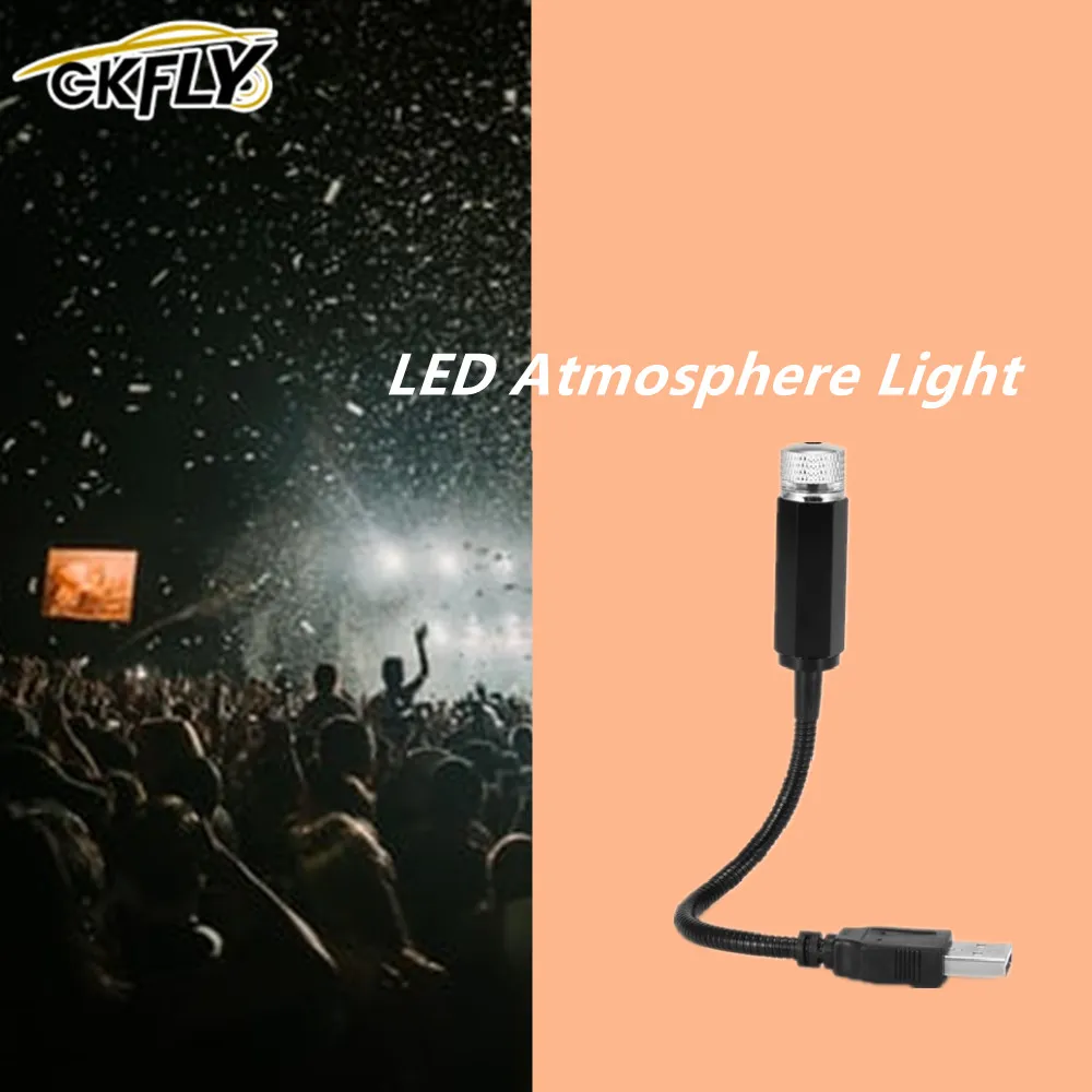 

USB Портативный Регулируемый проекционный светильник на крышу автомобиля, светодиодный атмосферный светильник, внутренний потолочный прое...