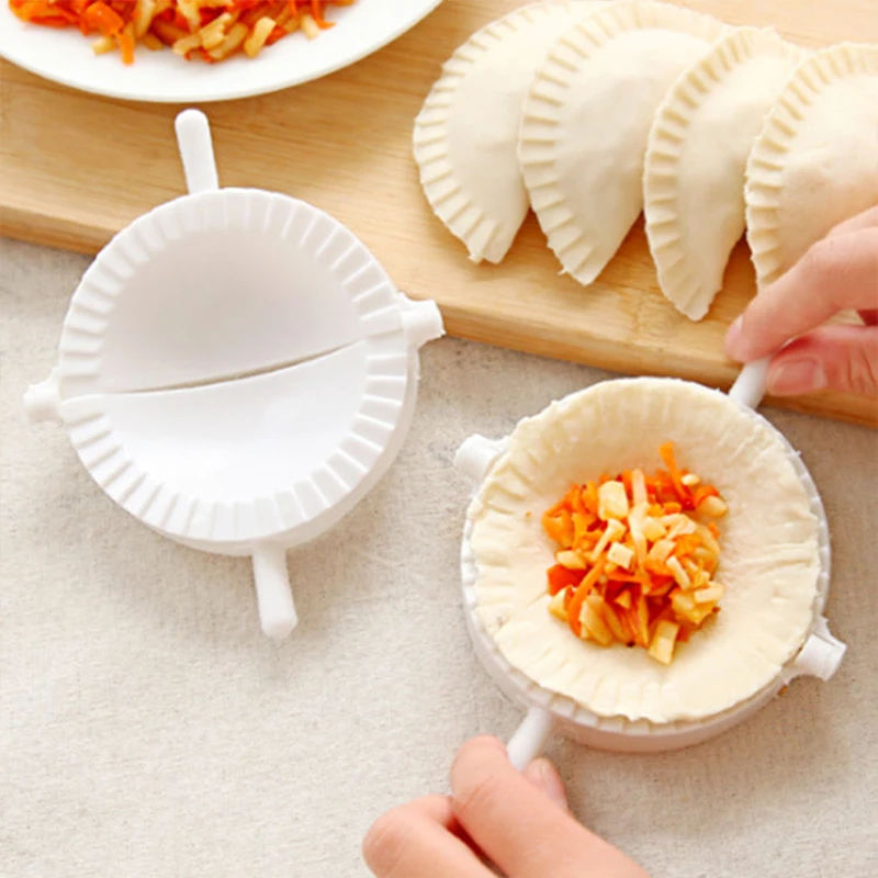 

3Pcs Kitchen 7CM/8CM/10CM Dumpling Molds Plastic Dough Press Dumpling Pie Ravioli Mould Cooking Pastry Chinese Food Jiaozi Maker