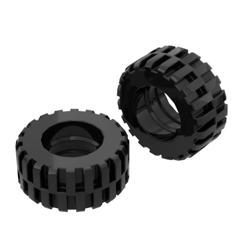 

92402 Tire 30.4 x 14 Offset Tread Bricks Collections Bulk Modular GBC Toys For Technical MOC DIY Buildings Blocks Compatible