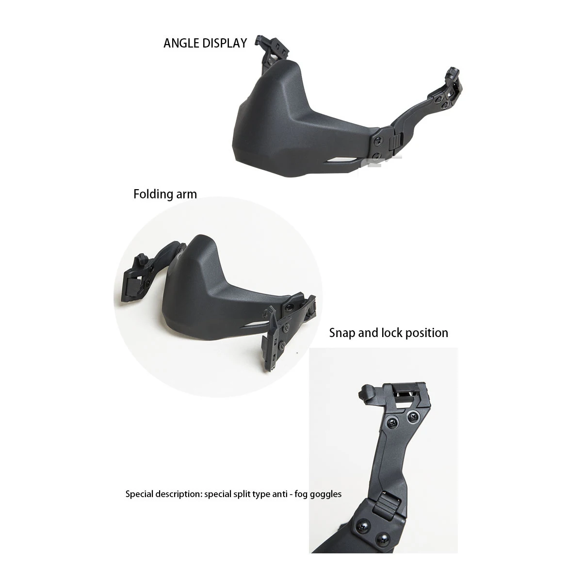 

Half Seal Mask For Tactical Gear Helmet Accessories Outdoor Paintball Mask Army Airsoft Helmet Folding Mask Military Helmet