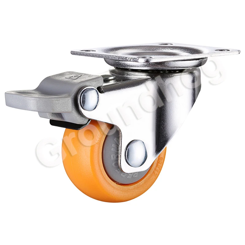 4 шт./компл. шарнирный ролик для мебели 1 5 дюйма сверхпрочный 120 кг оранжевые