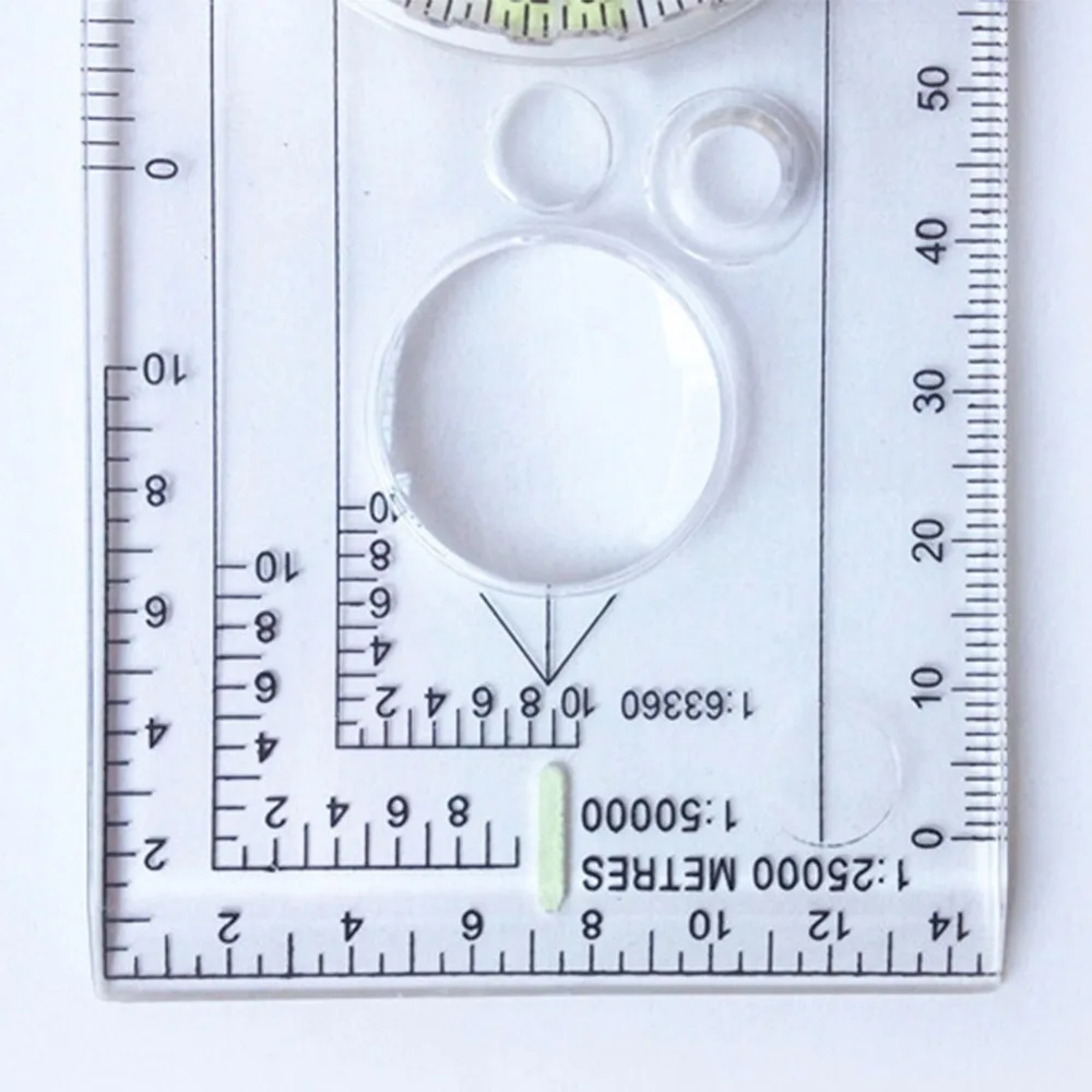 Рисунок компас со шкалой складная линейка для карты Пряжка автомобилей Кемпинг