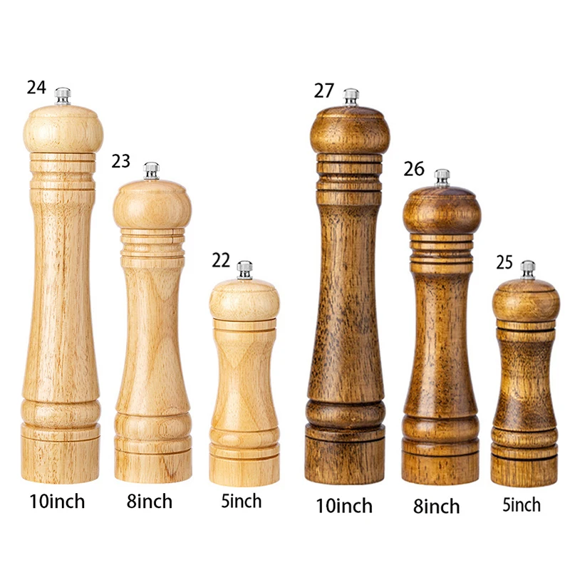 Ручной твердой древесины мельница для соли и перца сезонных приправ