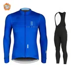 Теплая зимняя одежда для велоспорта на флисе, новинка 2021 года, мужской костюм из Джерси Ralvpha, уличная одежда для езды на велосипеде и горном велосипеде, комплект брюк с нагрудником