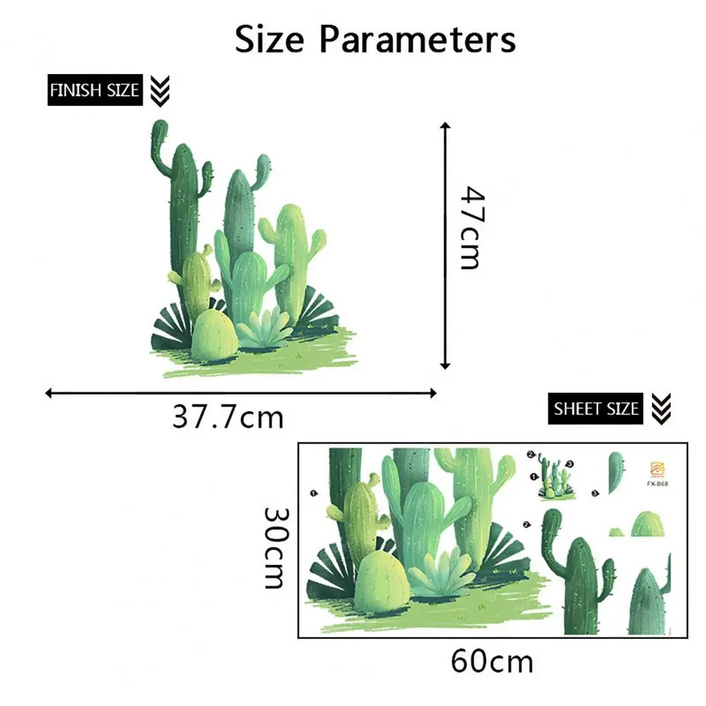 

Wall Decal Waterproof Decorative Cartoon Plant Flowers Wall Sticker for Household