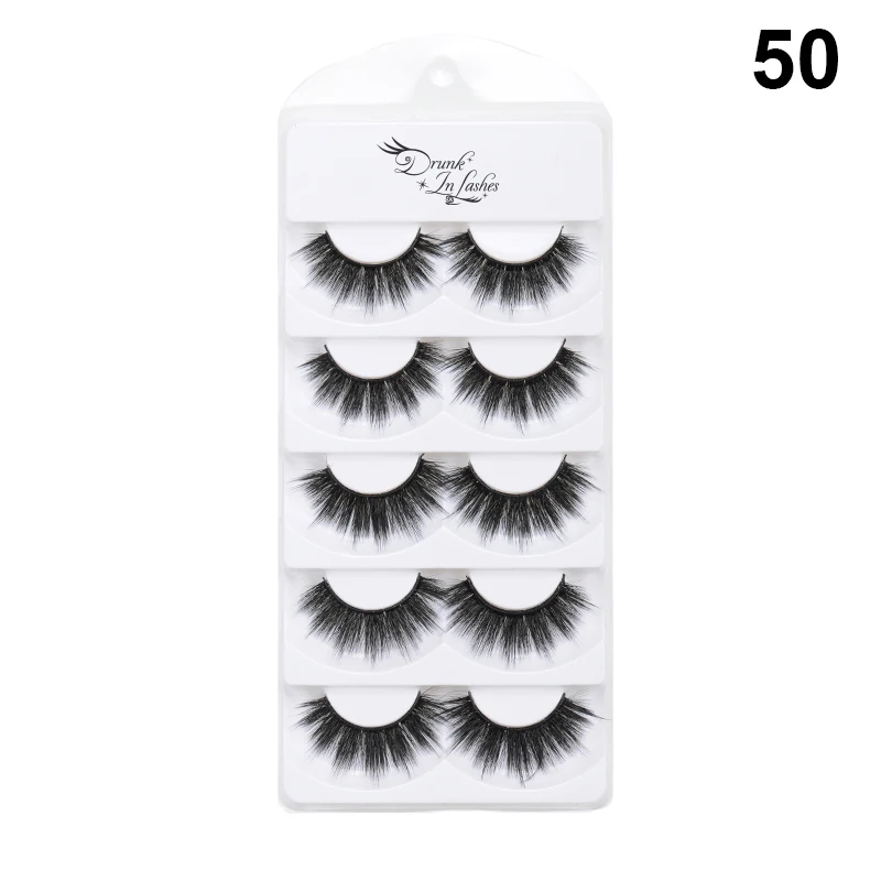 

10/20/50/100 Pairs Wholesale Silk False Eyelashes Natural Long Handmade Fake Lash Full Strip Eye Lashes Makeup Tools