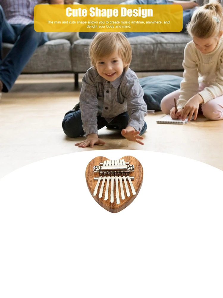 

Mini Kalimba 8 Keys Thumb Portable Piano Exquisite Finger Harp Musical Mbira Instrument Gift For Kids Adult Beginners Profession
