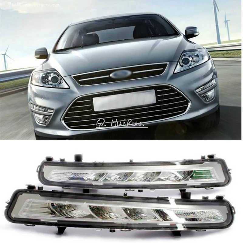 

Дневные ходовые огни DRL для Ford MONDEO 2011 2012 2013 DRL, противотуманные фары, светодиодный фары дальнего света, 2 шт.