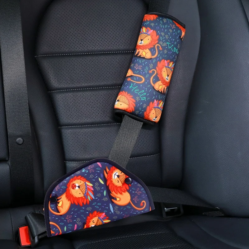 

Car Seat Belt Adjustment Holder Seatbelt Padding Cover For Baby Child Kids Anti-Neck Safety Shoulder Positioner Shoulder Pad Kit