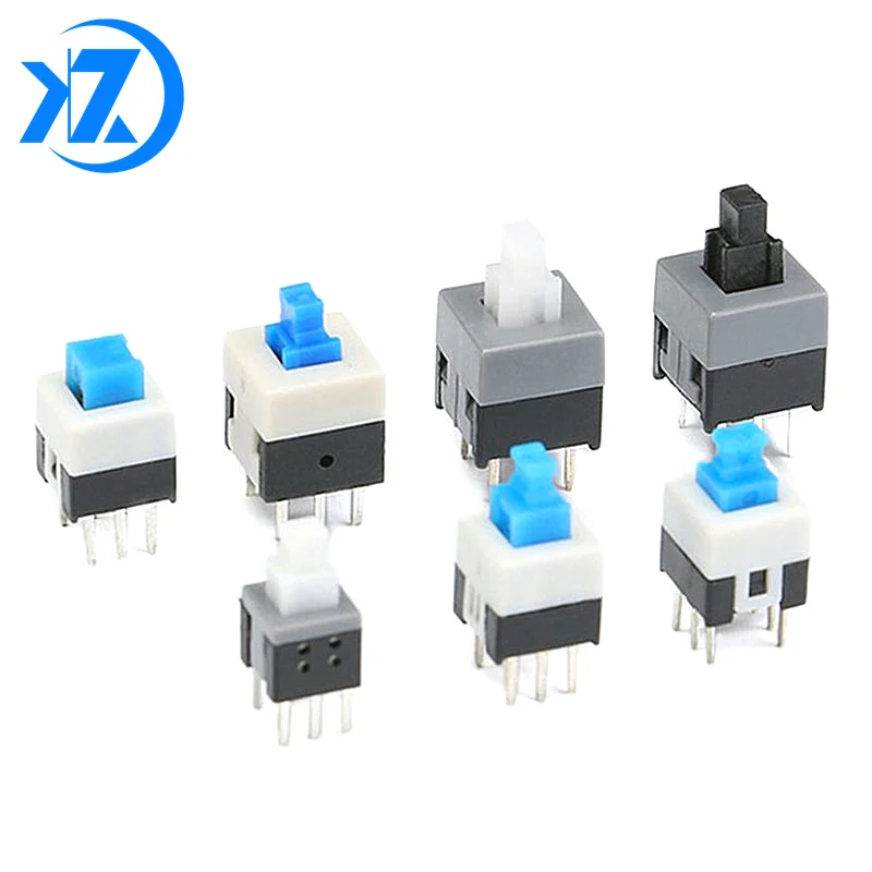 10PCS/LOT 5.8*5.8 7*7 8*8 8.5*8.5mm Self Locking Push Tactile Power Micro Switch Kit 6 Pin Button Switches | Обустройство дома