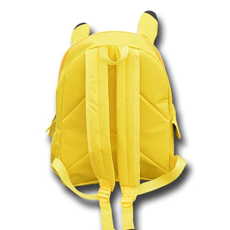 2019 новый модный желтый рюкзак Pokemon для девочек Пикачу Рюкзаки Женские холщовые
