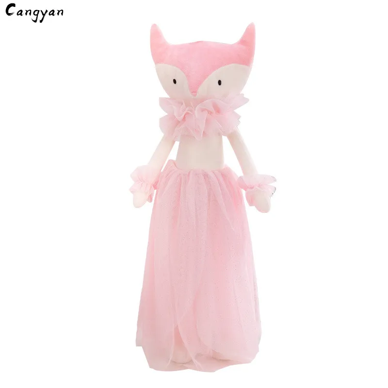 Красивая юбка свадебное платье для девочек плюшевые игрушки лисы пара