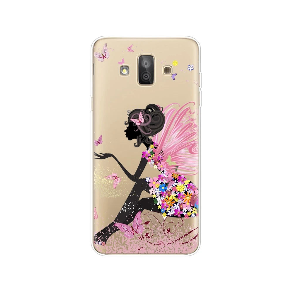 Чехол для Samsung Galaxy J7 Duo 2018 силиконовый чехол из ТПУ задняя крышка DUO SM-J720F J720