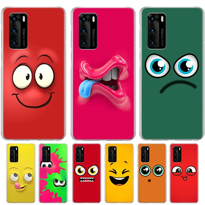 

Popular funny emoticons Case For Huawei Honor 50 50 Pro X20 SE 10 9 lite 8X 8S P Smart Z 2021 2020 2019 2018 Plus + Cover Coque