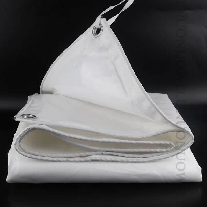 Белый утолщенный ПВХ брезент размером 0 45 мм непромокаемый двухсторонний