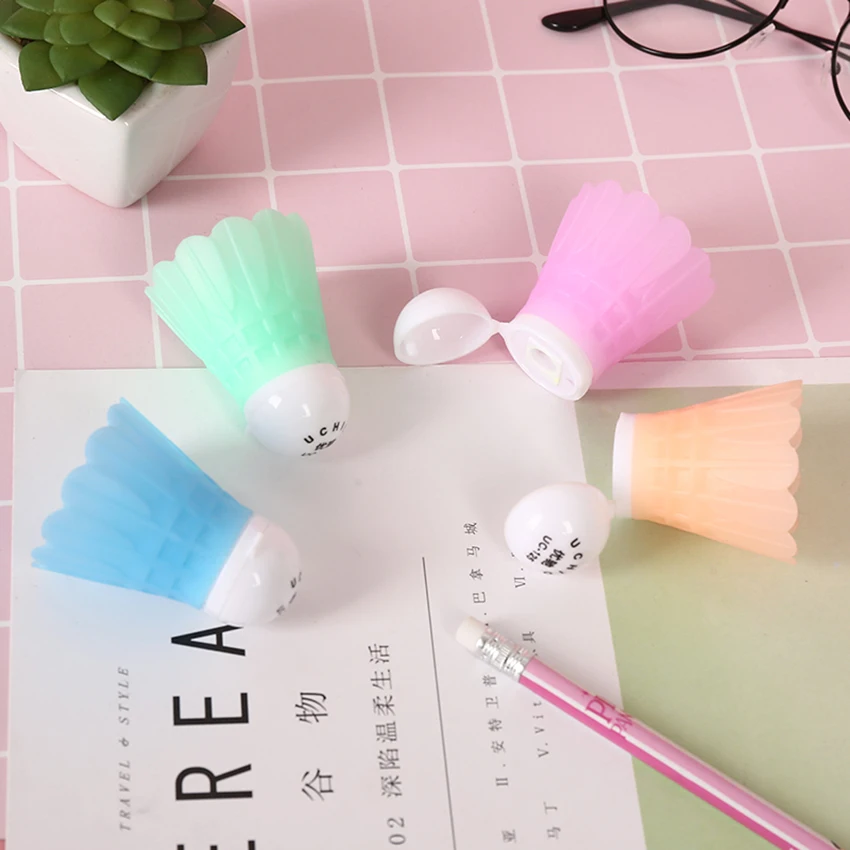 Необычная точилка для карандашей в форме бадминтона студенческие канцелярские