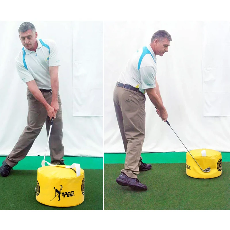 PGM Golf Swing Trainer Golf Power Impact Swing Aid Bag Practice Training Smash Hit Strike Bag Trainer Exercise Package