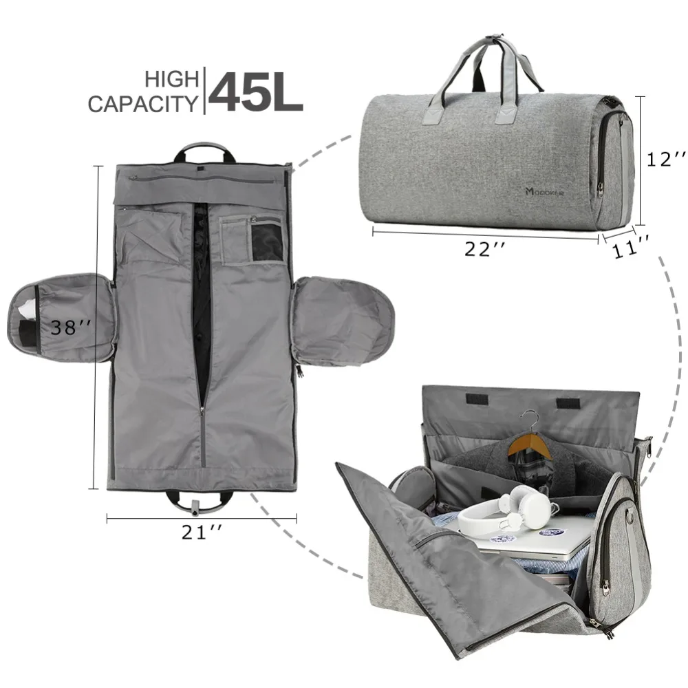 Sportiva Da Viaggio Carry on Attaccatura Valigia Abbigliamento Sacchetto di Affari New con Cinghia di Spalla Borsa ML-103