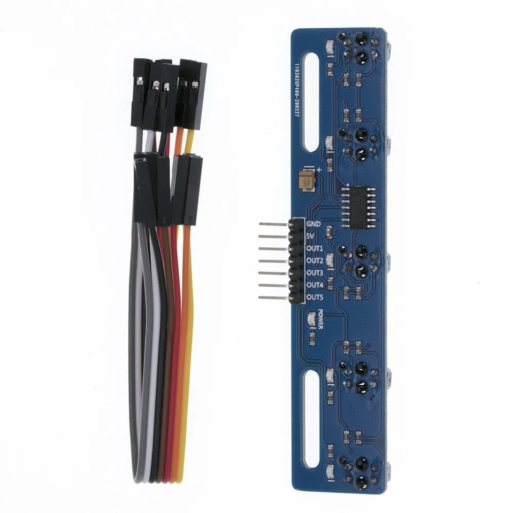 5 канальный инфракрасный светоотражающий датчик TCRT5000 KIT 5CH Road IR фотоэлектрический