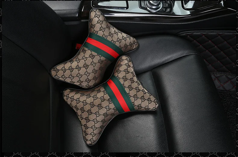 coffee 1pair Новые подушки для автомобильных сидений, чехлы для сидений, летние поставки, льняные, четыре сезона, универсальная сетка для сиденья, красная Подушка - Название цвета: coffee 1pair