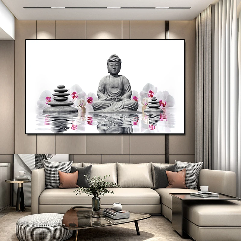 Canvas painting wall art Shakyamuni Buddha Paintings living room decoration pictures Modern Home Decor Art Posters Cuadros | Дом и сад