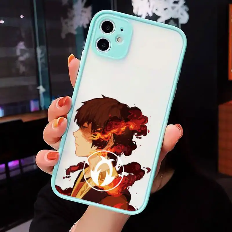 

Avatar the Last Airbender Phone Cases Matte Transparent for iPhone 7 8 11 12 s mini pro X XS XR MAX Plus cover funda