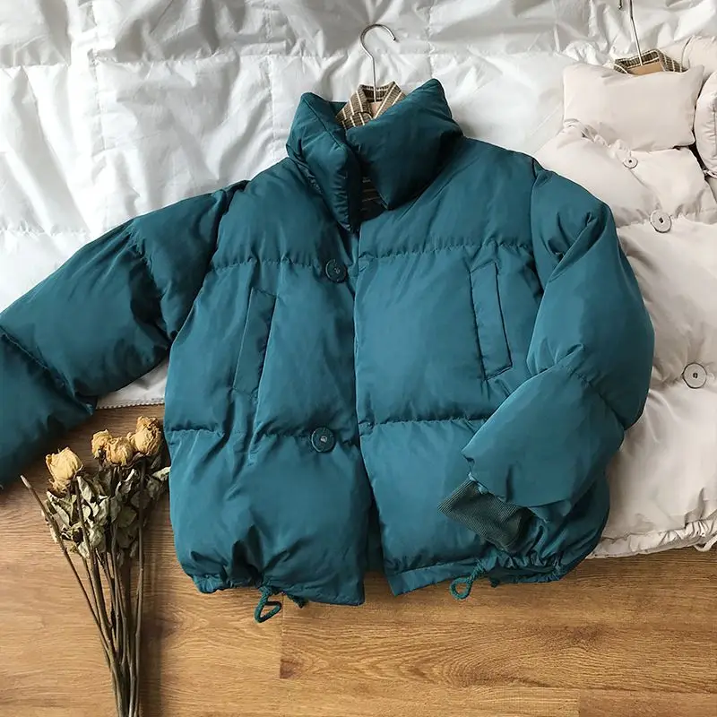 

Wadded Warm Short Jackets Outwear 2020 New Korean Style Women Bread Parkas Coats Female Winter Thick Casual Cotton