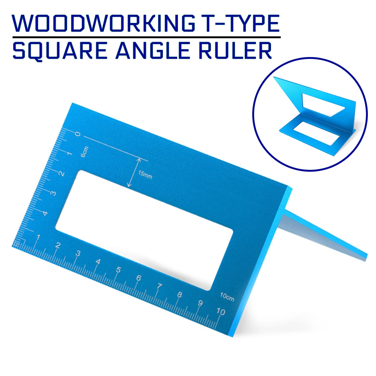 Деревообрабатывающая Т-образная квадратная угловая линейка 45/90 градусов угол
